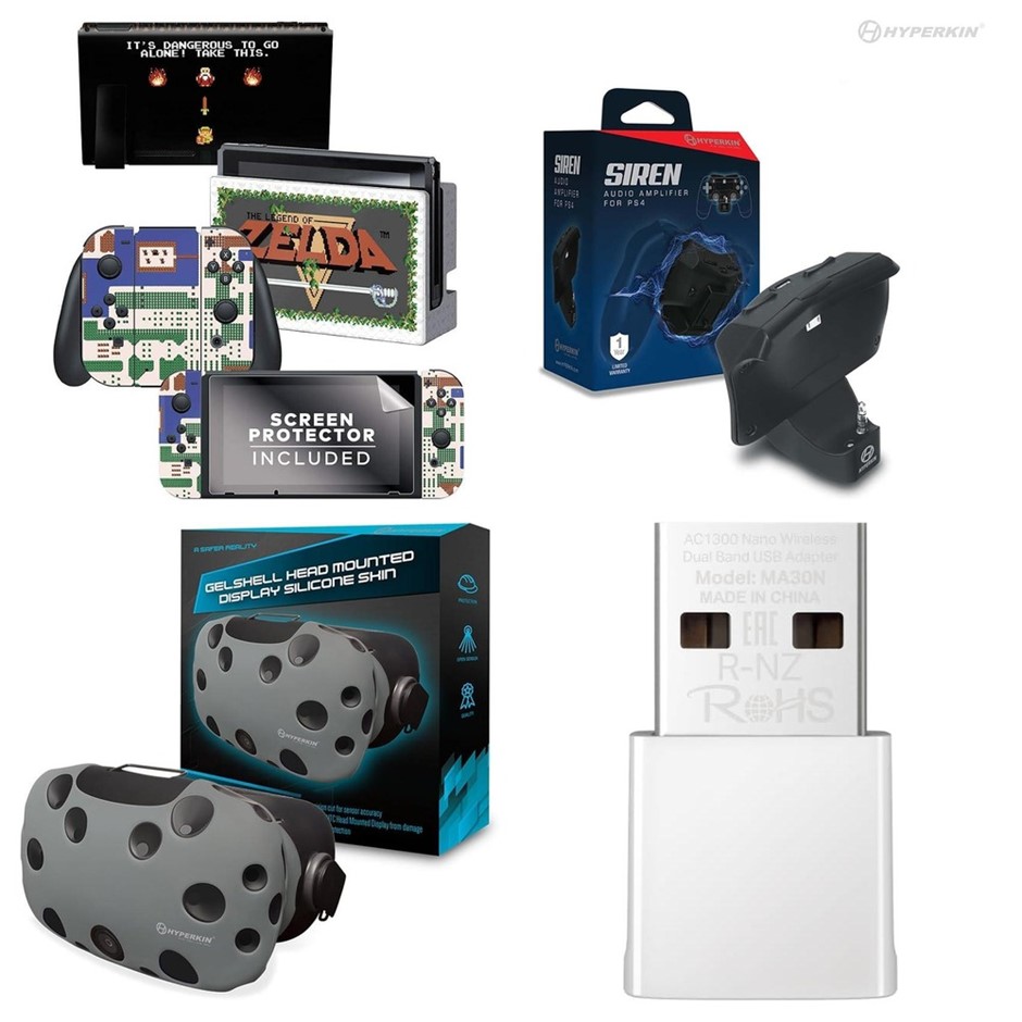 4 x Controller Accessories. 1 x CONTROLLER GEAR The Legend of Zelda Skin Bu