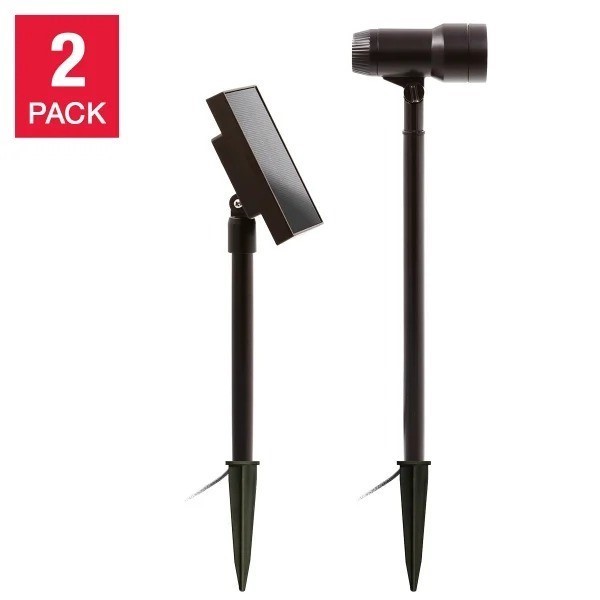 TOMMY BAHAMA LED Solar Spotlight, 2pk.