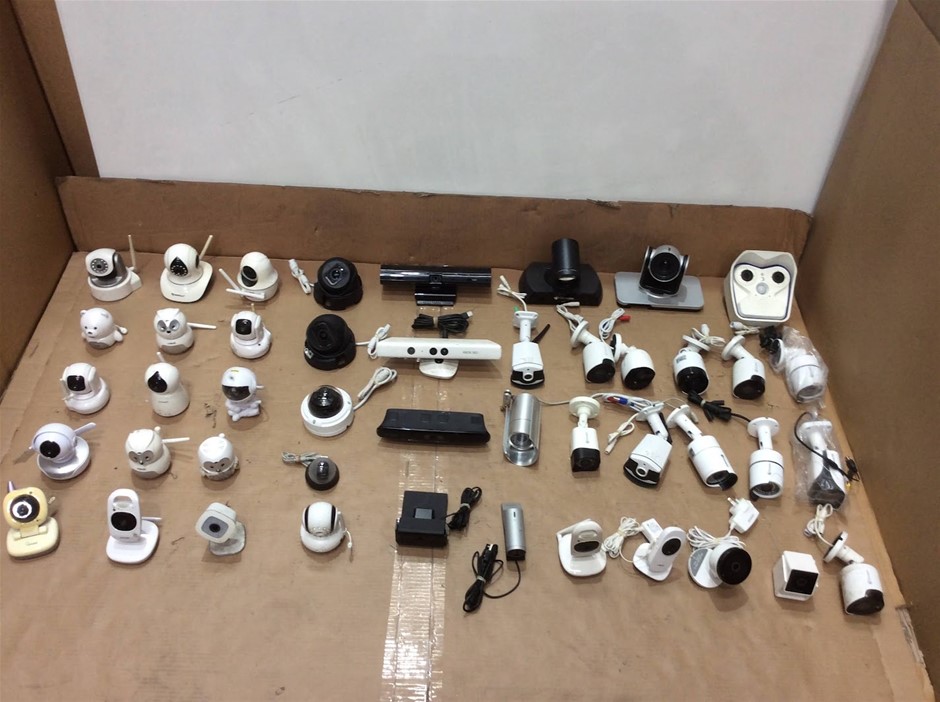 Mixed Brand IP Security Cameras And Video Conferencing Equipment Lot