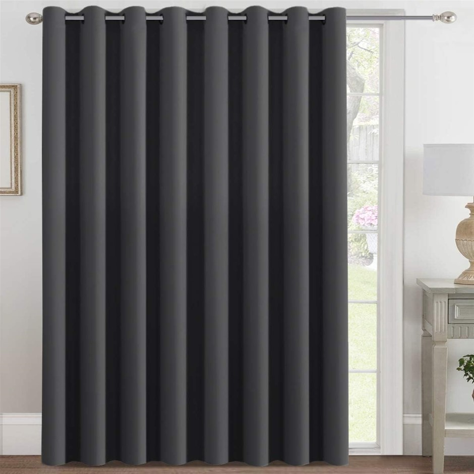 Blockout Curtain Extra Wide Blackout Curtain Draperies for Bedroom/Living R