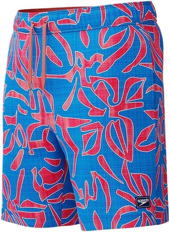 SPEEDO Men's Redondo Edge Volley 18" Watershort, Size AU20/2XL, Neon Coral,