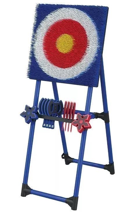 EASTPOINT Axe Throw & Throwing Stars Target Set. NB: Damaged packaging, som