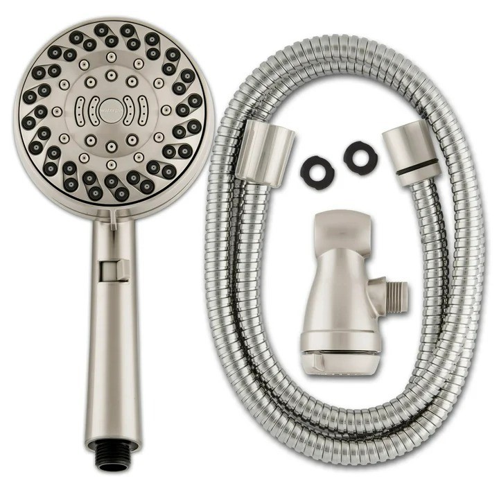 WATERPIK Dual PowerPulse Massage Hand Held Shower Head, ZZR-763M5. N.B: Not