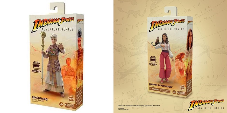 Indiana Jones Adventure Series Action Figure Bundle – Marion Ravenwood & Re