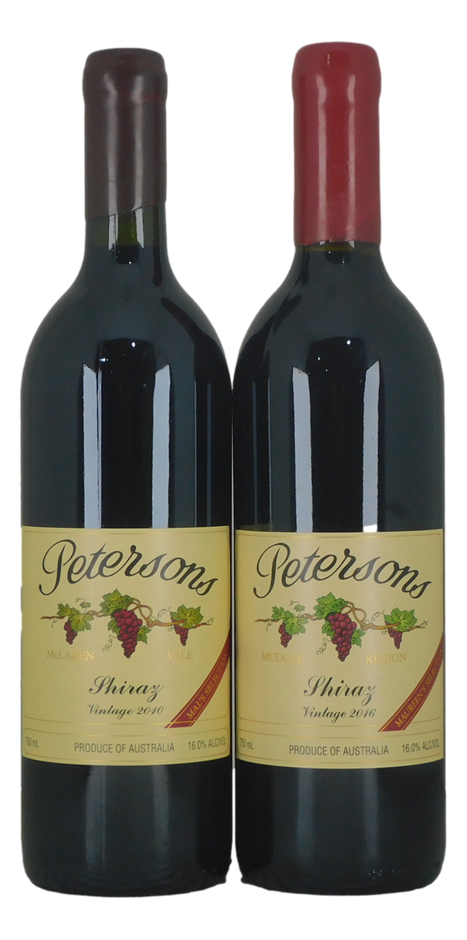 Petersons Family Vineyard Mixed Shiraz Pack (2x 750mL).