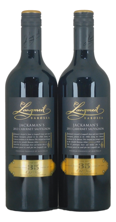 Langmeil Jackaman's Cabernet Sauvignon 2011/12 (2x 750mL), Barossa.