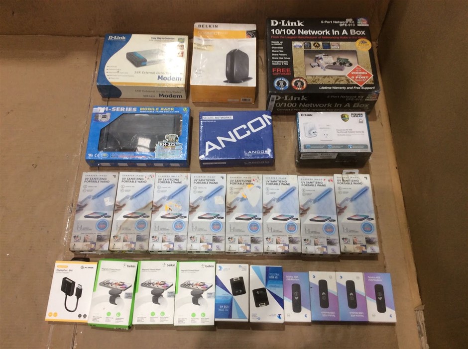 Mixed Brand Computer And Networking Accessories - New (Lot of 24)