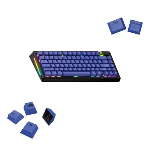 GLORIOUS Gaming - GPBT Basics Keycaps (Midnight Blue) - 8 Colors, No-Fade D