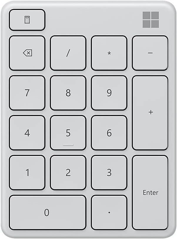 Microsoft Bluetooth Number Pad (23O-00021) - Glacier. Buyers Note - Discou