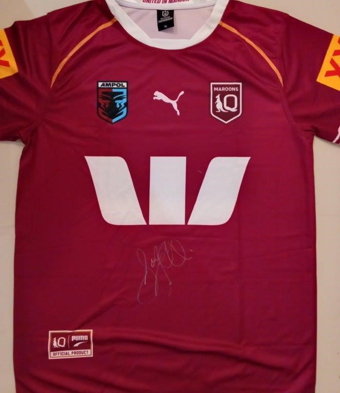 GORDON TALLIS QUEENSLAND SIGNED JERSEY