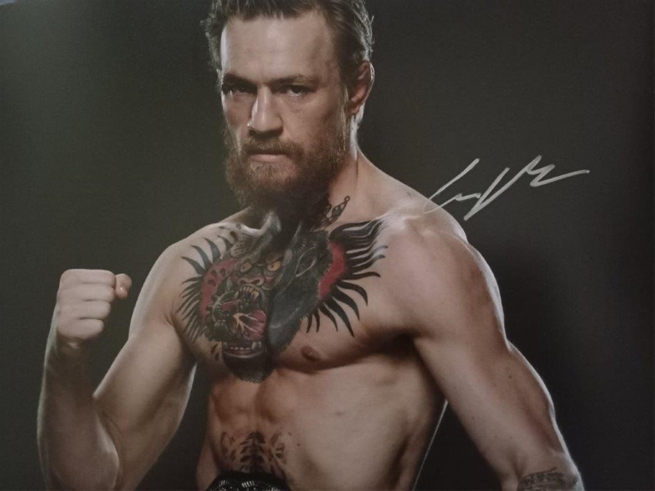 CONOR McGREGOR SIGNED UFC PHOTO