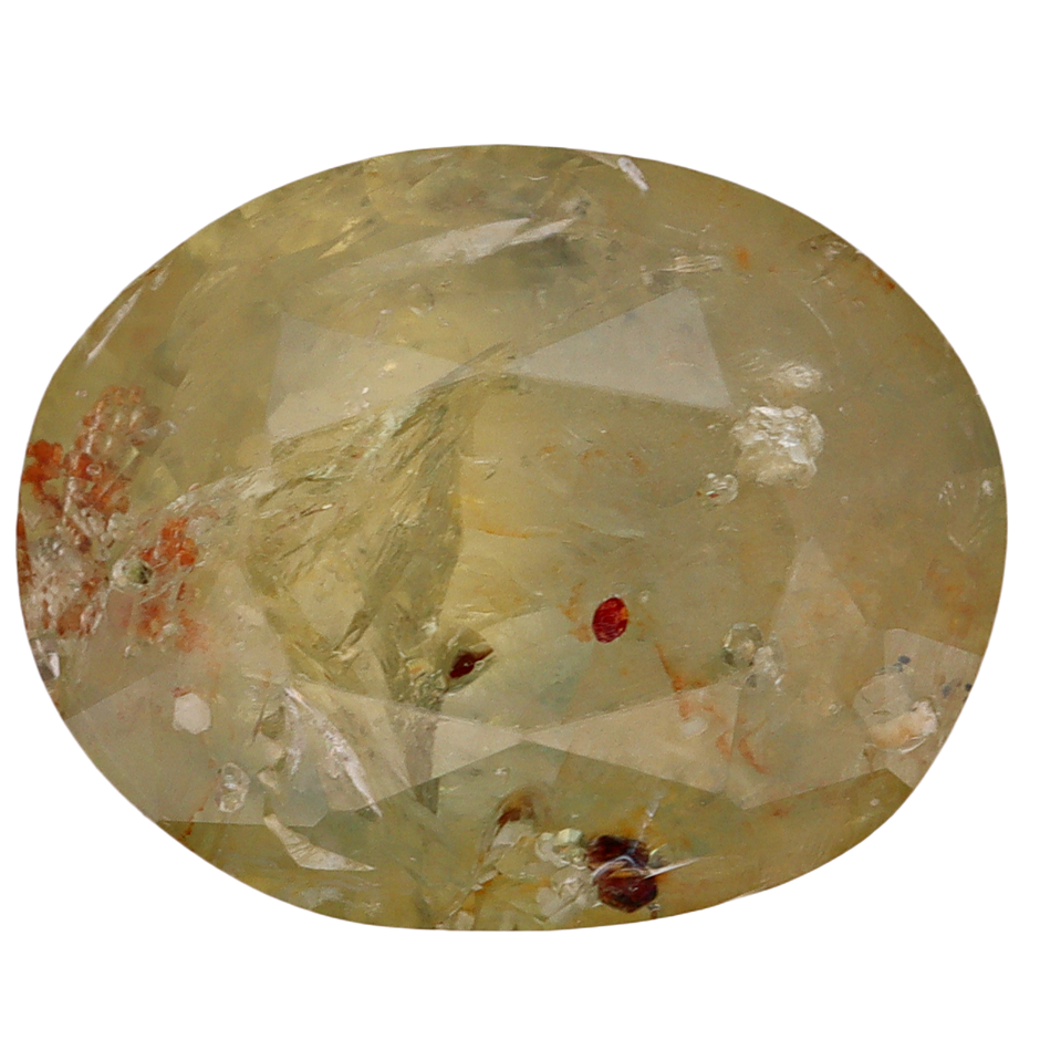 2.49 Carats Yellowish Green Sapphire