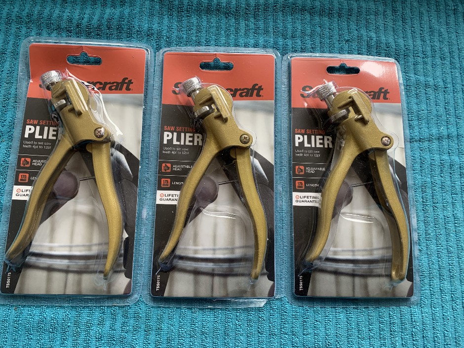 3 x Supercraft Saw Setting Pliers (Unused)