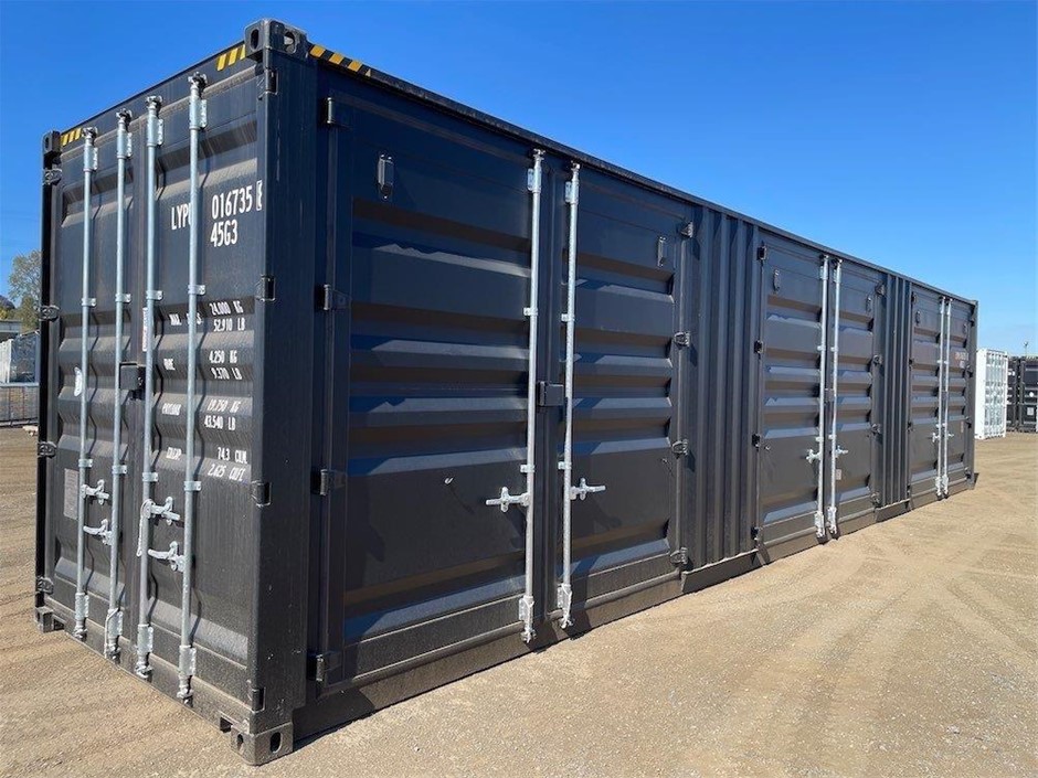 40ft High Cube 3 Door Side Opening Container (Unused), 