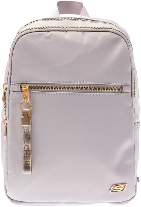 SKECHERS Women's Adjustable Backpack, Light Grey, One Size, 41422130. Buye