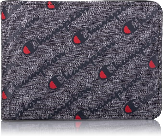 CHAMPION CH3002-020 Men's Advocate Bifold Wallet, Dark Gray, One Size Buye