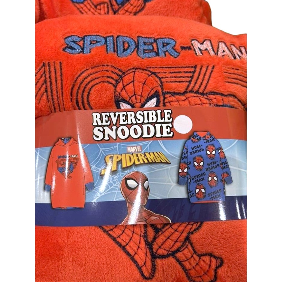 MARVEL Kids' Reversible Snoodie, Size 4/6, Spider-Man (Red/Blue). Buyers N
