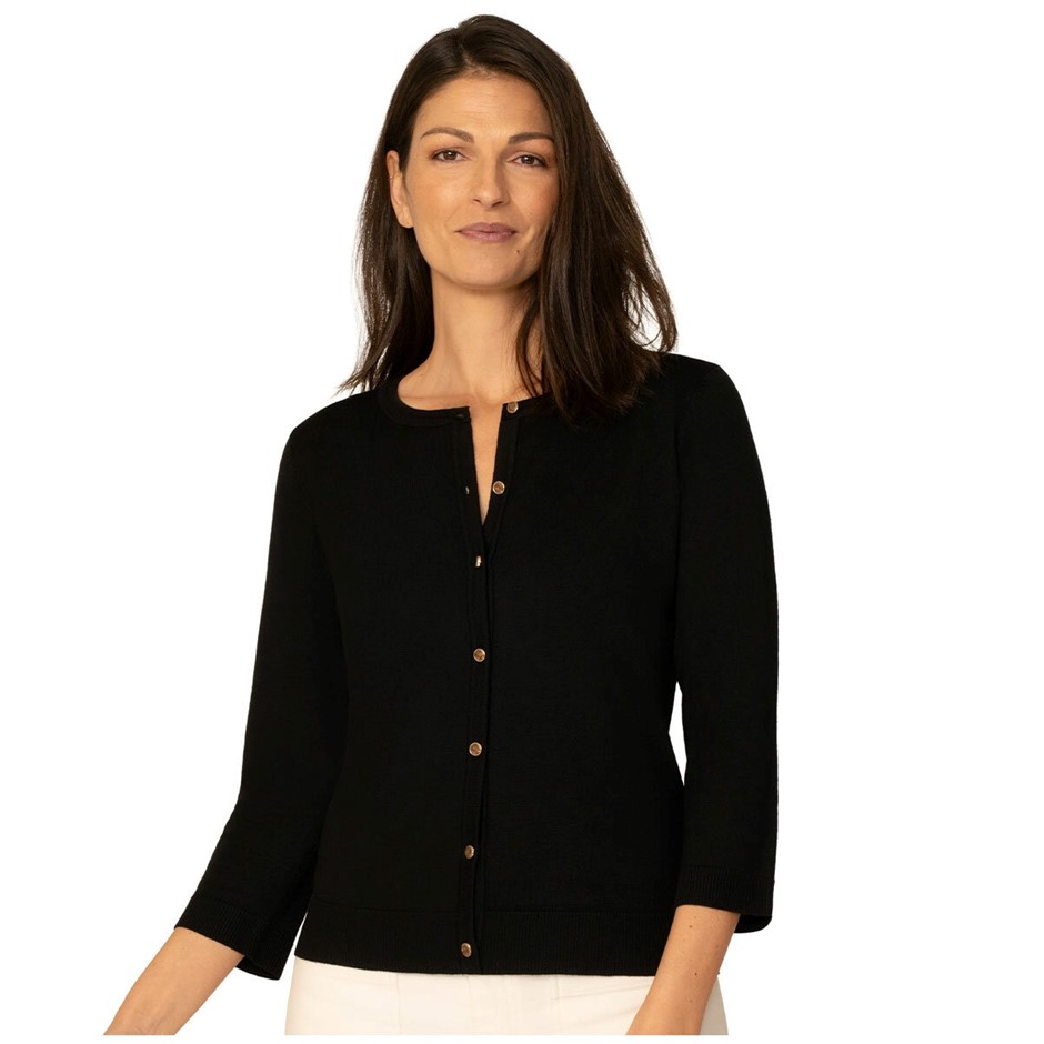 CABLE&GAUGE Women's Cardigan, Size XL, Black. Buyers Note - Discount Freig