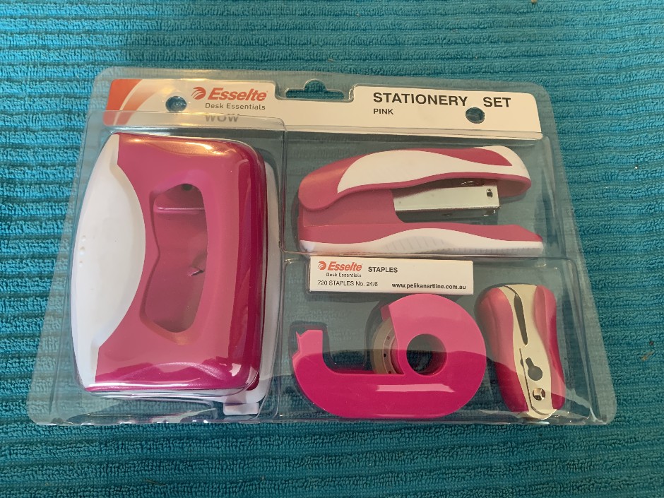 12 x Esselte Stationery Sets, Pink (Unused)