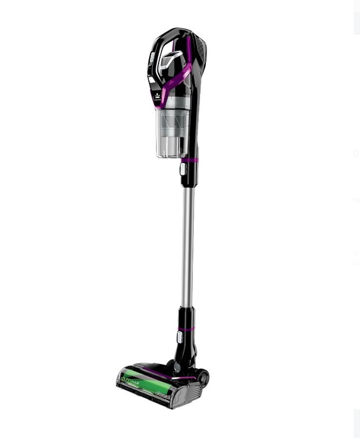 BISSELL Pet Hair Eraser Slim Cordless Silver, Purple/Lime.