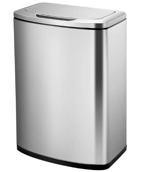 SENSIBLE ECO LIVING 47L Motion Sensor Stainless Steel Trash Bin. NB: with v