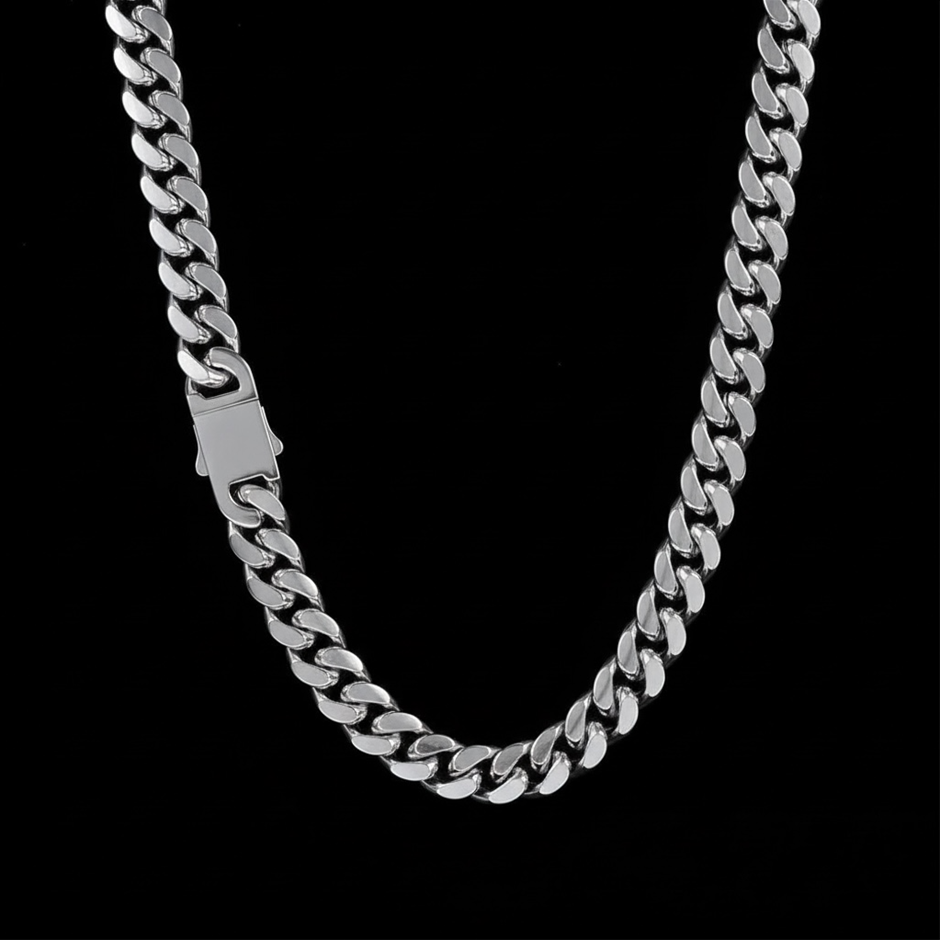 Silver-Filled Cuban Link Chain Necklace, 16MM Wide - 66cm