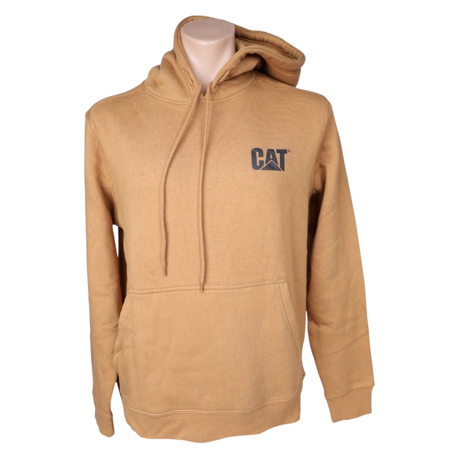 CAT Men's Trademark Hoodie, Size XL, Tawny Brown, 8050002. NB: minor shop s