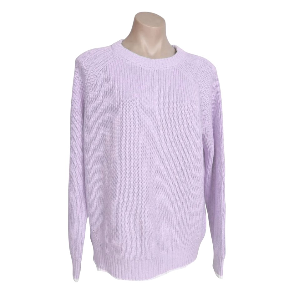 MATTY M Women's Knit Sweater, Size L, Lavender. NB: may have been worn, hol