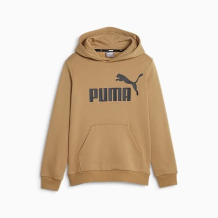 PUMA Boys' ESS+ Tonal Fleece Hoodie, Size M (12), 66% Cotton, Toast (86), 1