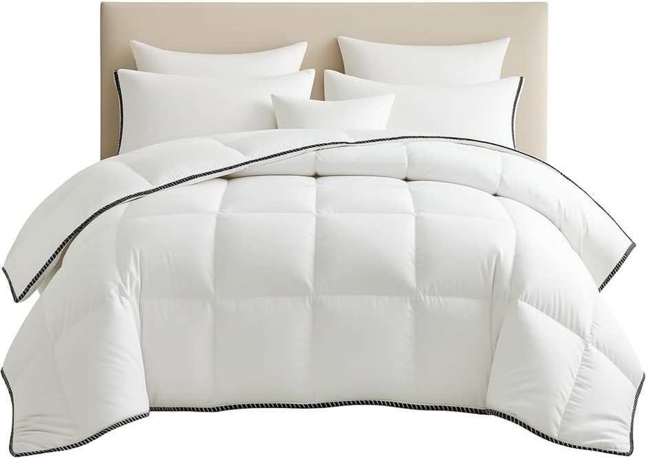 ROYAL COMFORT Quilt Duvet Blanket Bamboo Blend 350GSM All Seasons Breathab
