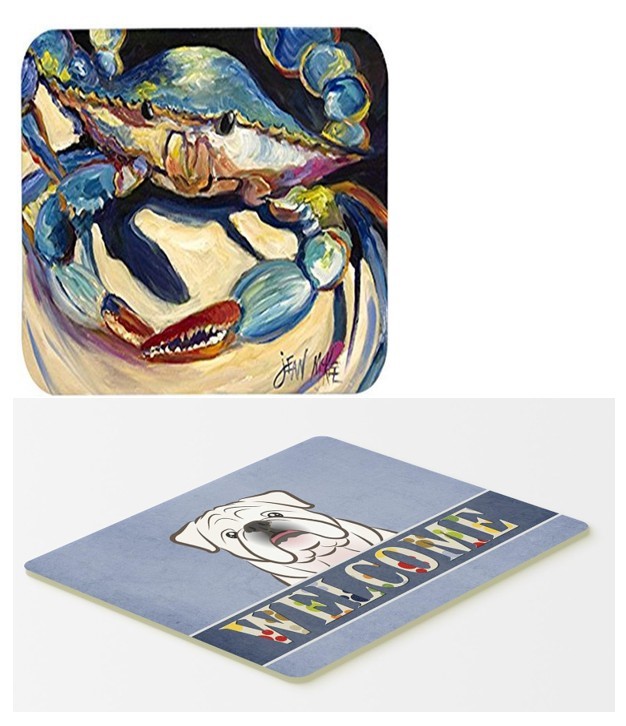 Caroline's Treasures JMK1094CMT Blue Crab Kitchen or Bath Mat, 20" by 30",