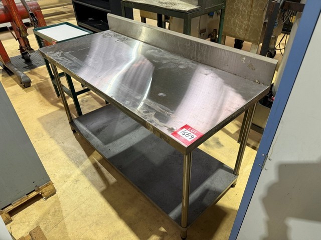 Stainless Steel Bench with Splashback