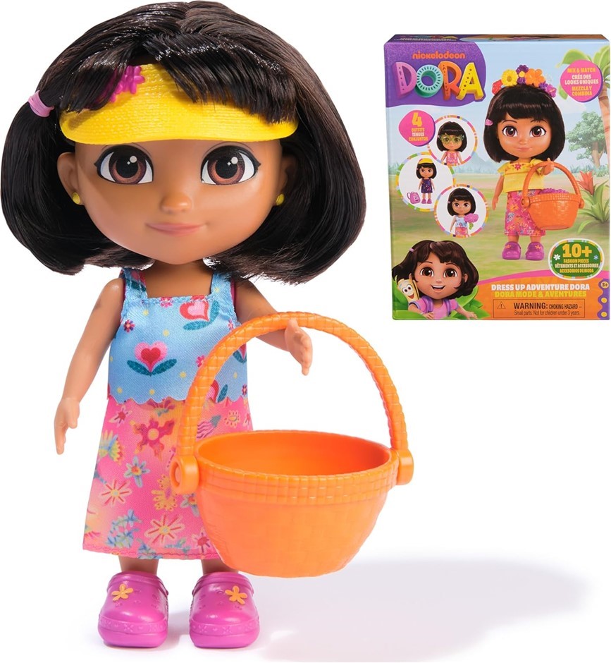 2 X DORA Dress Up Adventure Dora, 6-inch Doll with Removable Clothes & Acce