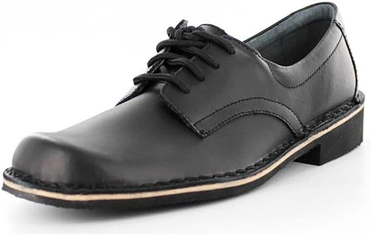 HARRISONS Kid's Indy Youth School Shoe, Size 5.5, Black Hi-Shine, 134393.