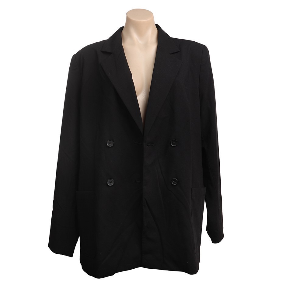 DKNY Women's Blazer, Size L, Polyester/Viscose/Elastane, Black. Buyers Not