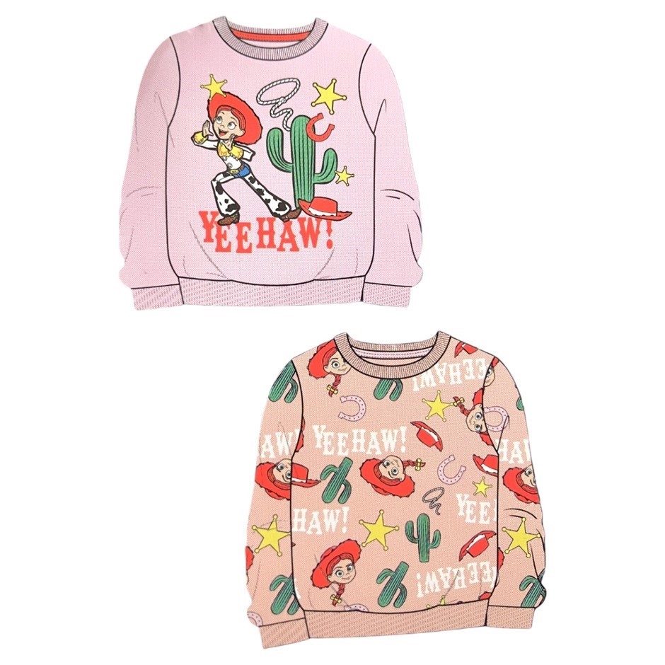 2-Pack TOY STORY Kids' Character Sweaters, Size 2, Pink/Coral. Buyers Note