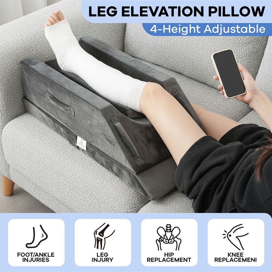 Adjustable Leg Elevation Pillow Cooling Memory Foam Support Cushion
