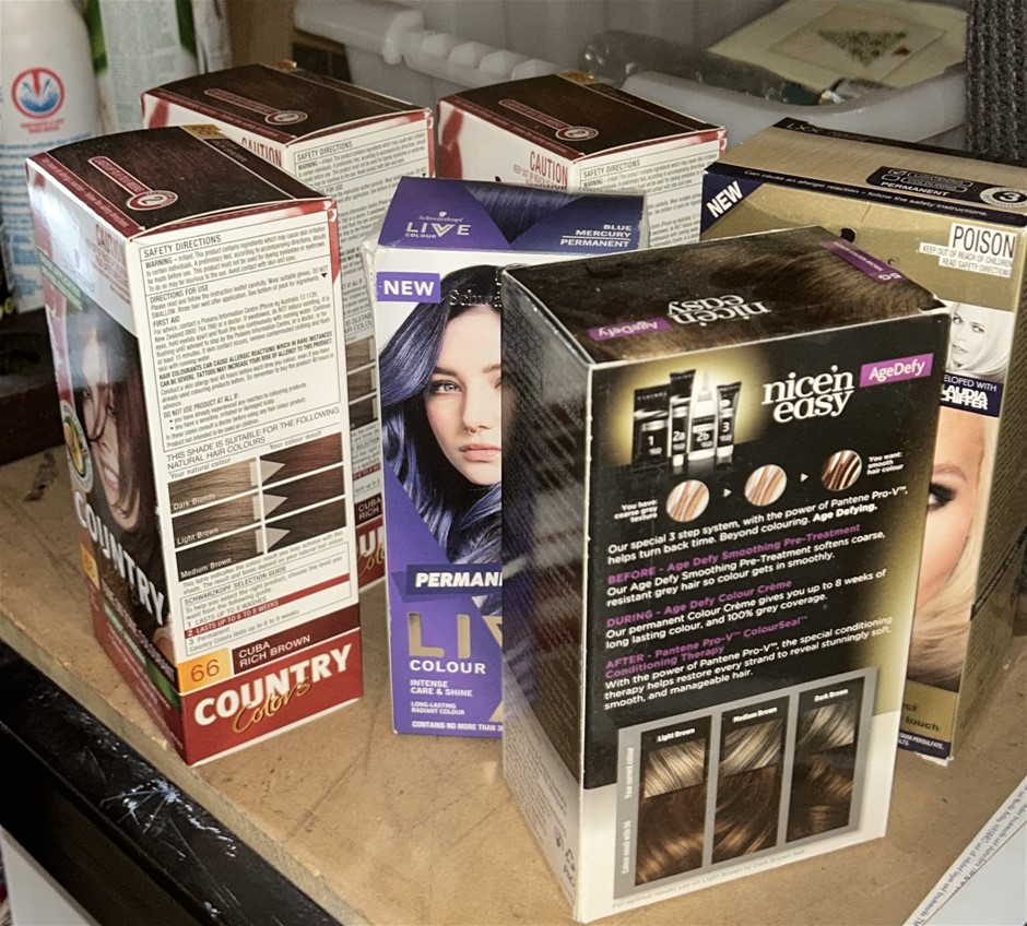 6x Assorted Hair Colour