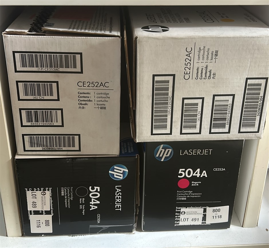 4x HP LaserJet Print Cartridges