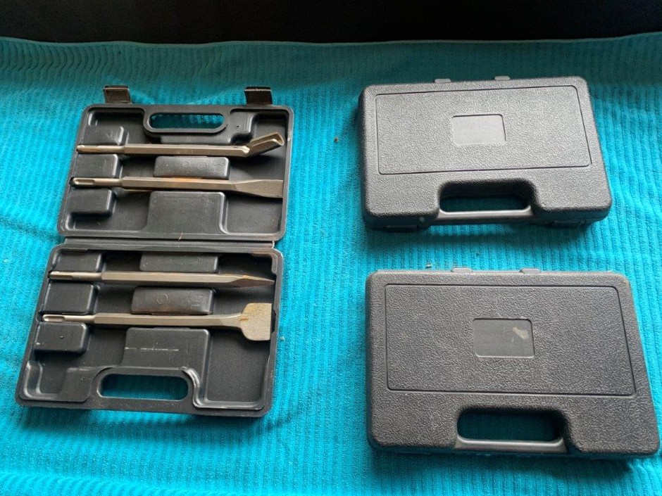 3 x Carry Cases each containing 4 x Different Style Chisel Tools (Unused