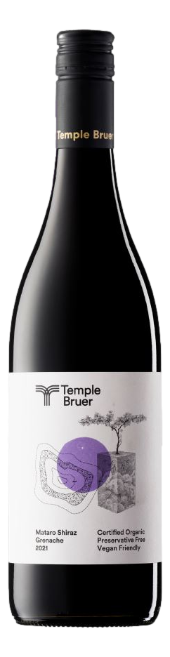 Temple Bruer Mataro Shiraz Grenache 2021 (12x 750mL), SEA.