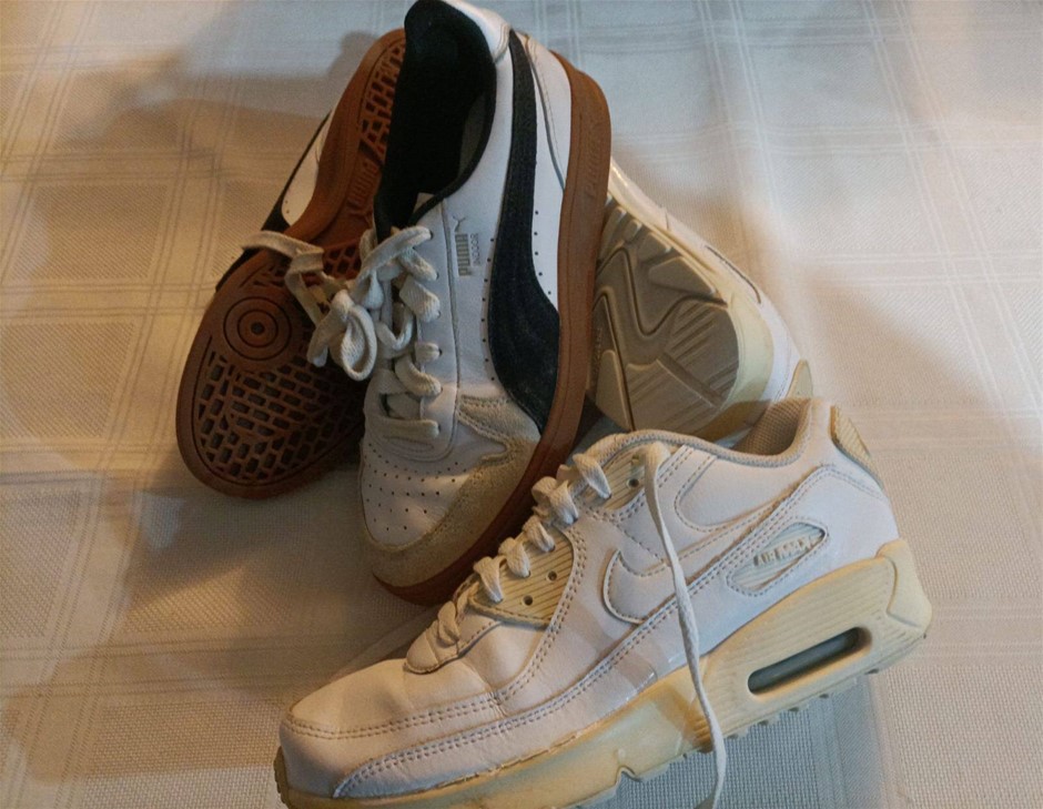 Puma Indoor and Nike Air Max Unisex Shoes Minor Use , US 8