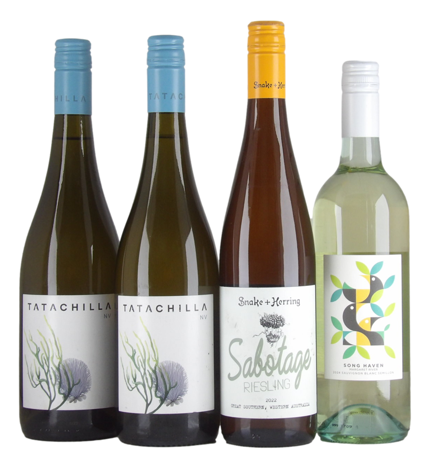 Mixed White Wine Pack (4x 750mL), Multi Region.