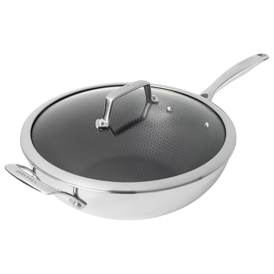 HENCKELS Paradigm Non-Stick Wok w/ Lid, 30cm. NB: Used.
