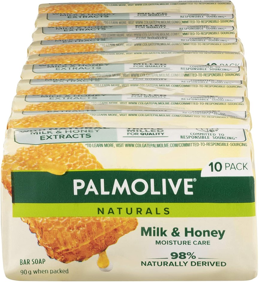 19 x PALMOLIVE Naturals Bar Soap Milk & Honey Extracts, 90g.