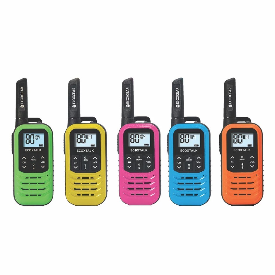 ECOXGEAR Handheld Radio Walkie Talkie 5-Piece, EXG50-5PKCT2026. N.B: Damage