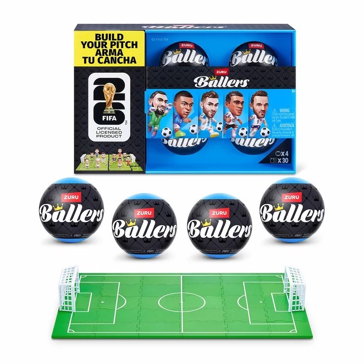 ZURU FIFA World Cup 2026 Ballers 4-Piece. N.B: Damaged packaging.