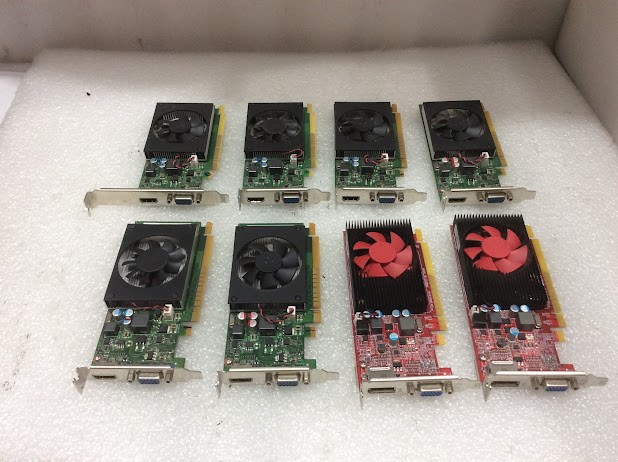 HP AMD Radeon 923800-002&Lenovo NVIDIA FRU00PC206 Graphics Card (Lot of 8)
