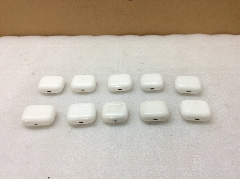 Apple Mix Model Wireless Earbuds Charging Case (Lot Of 10)
