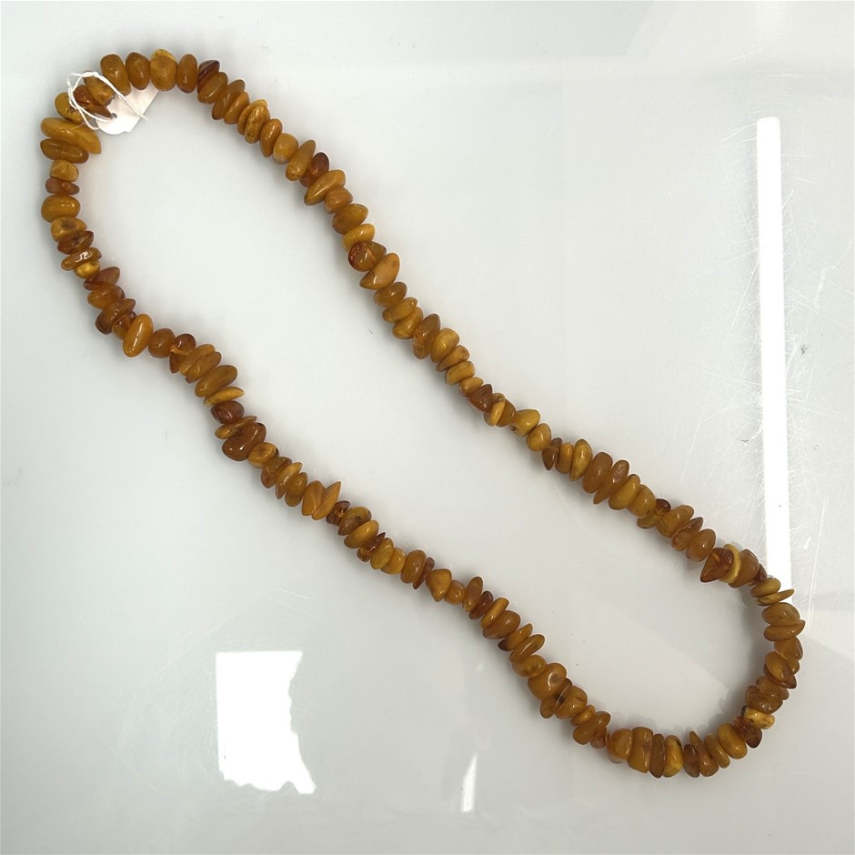 Baltic amber bead necklace